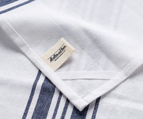 Tea towels designed with classic stripe patterns.