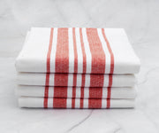 Dish towels made from high-quality cotton fabric.