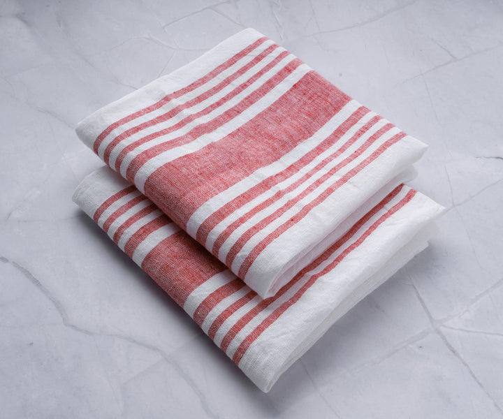 Dish Cloths for Washing Dishes Red and Turquoise Kitchen Cloths
