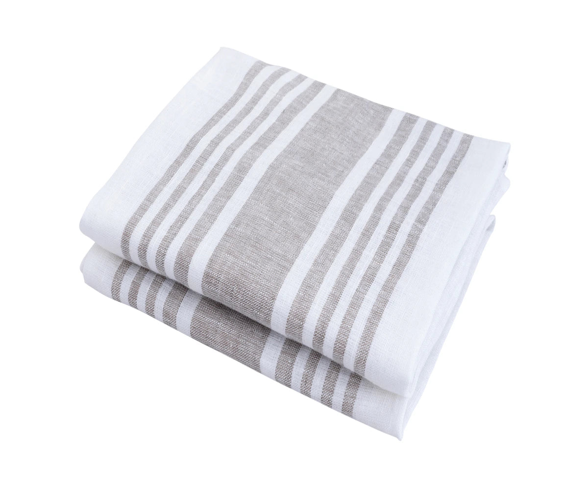 Linen Kitchen Towels - Set of 2