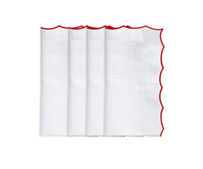 Decorative embroidered napkins crafted for stylish wedding receptions and dinner parties.