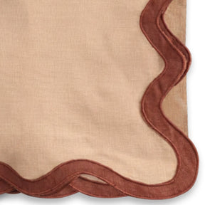 European Linen Napkins-Scallop