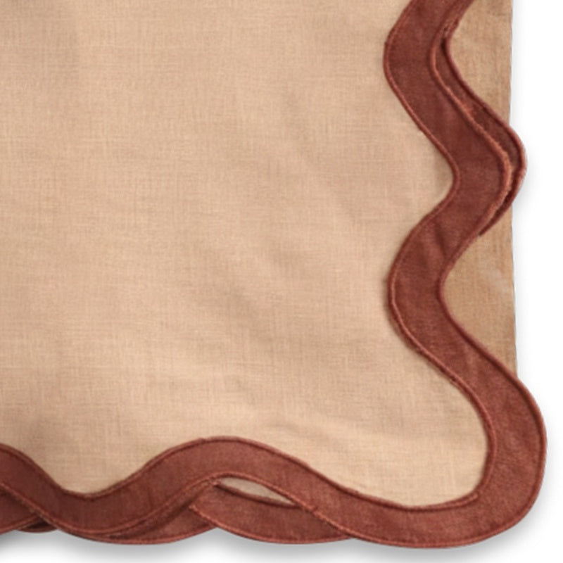 European Linen Napkins-Scallop
