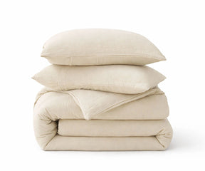 Natural linen duvet cover set 100% flax linen breathable soft neutral bedding with pillowcases