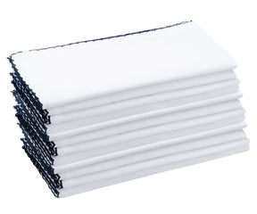 Border napkins featuring elegant trimmings, adding a touch of sophistication to your table decor.