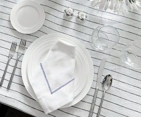 Cotton dinner napkins are known for their durability to withstand repeated use and washing. 
