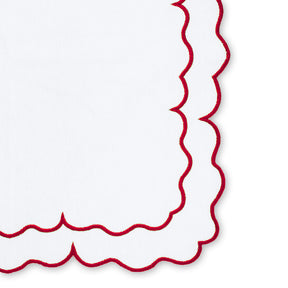Scallop Trim Napkins - 100% Linen