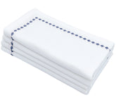 Navy Blue Snowflake Dinner Napkins