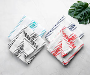 Elevate decorative kitchen towels for daily use with stylish black and white towels.