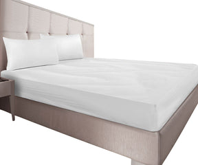 Organic cotton twin fitted sheet crafted from eco-friendly organic cotton, providing a soft, breathable, and comfortable fit for twin beds.