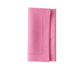 Flamingo pink linen napkin made from 100% natural linen – ideal for weddings, parties, and holiday celebrations.