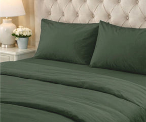 forest green cotton king size pillow cases soft breathable sateen cotton pillow covers