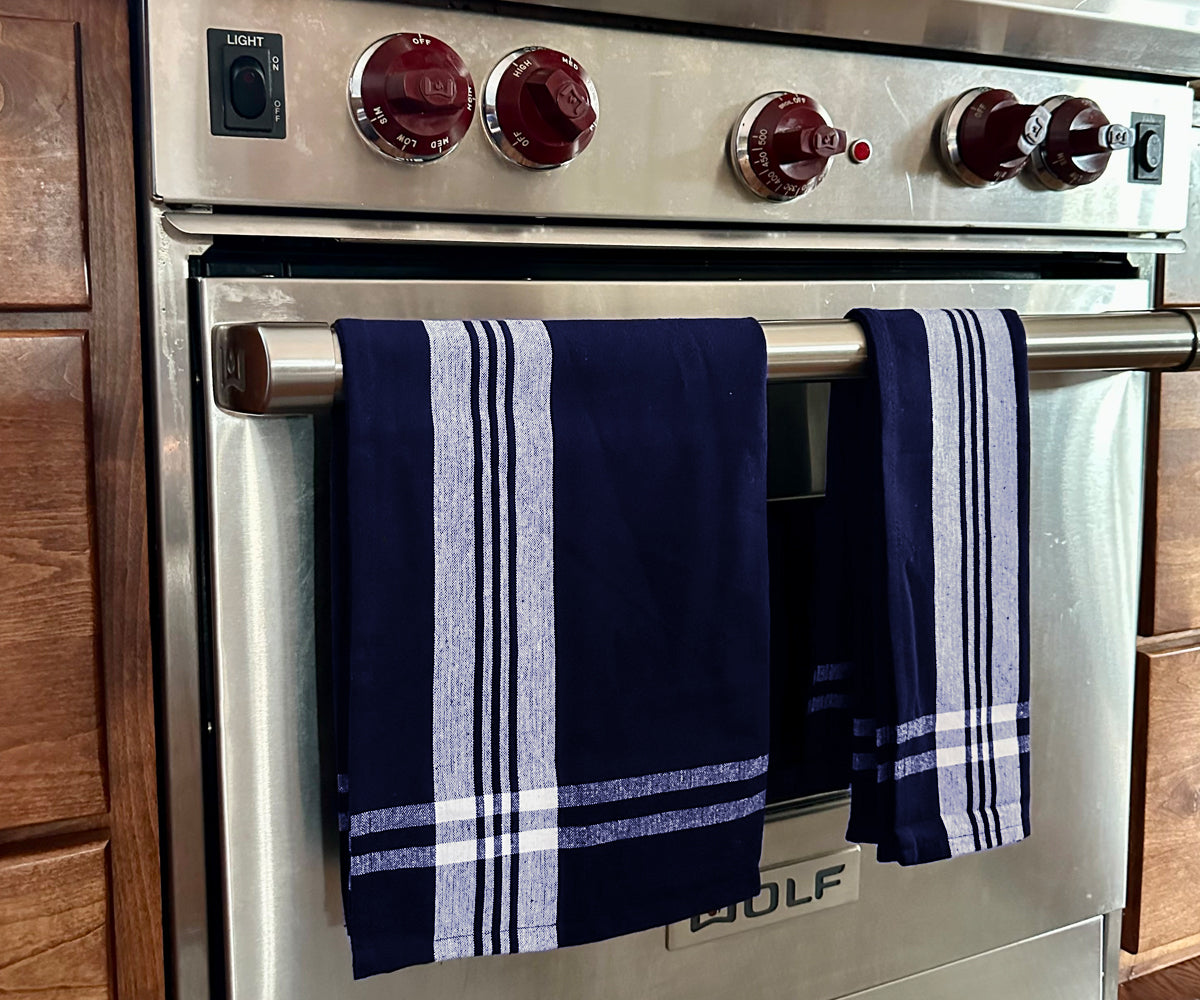 navy and cream tea towel navy and cream kitchen towels navy blue checked dish towels navy blue plaid dish towels