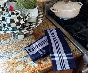 Blue dish towels blue cotton dish towels blue cotton kitchen towels blue checkered dish towel