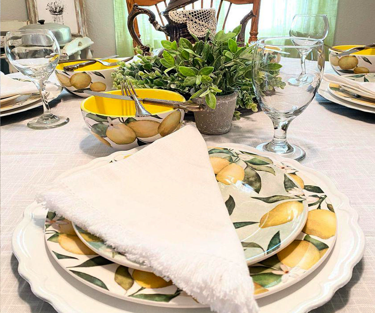 Whether you're hosting a casual brunch with friends or a formal dinner party, these napkins add a touch of rustic sophistication to any occasion