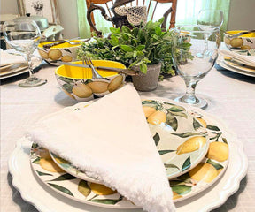 Whether you're hosting a casual brunch with friends or a formal dinner party, these napkins add a touch of rustic sophistication to any occasion