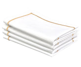 Easter Cloth Napkins - Gold Embroidered