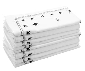 Black Dinner Napkins - Classic Sophistication