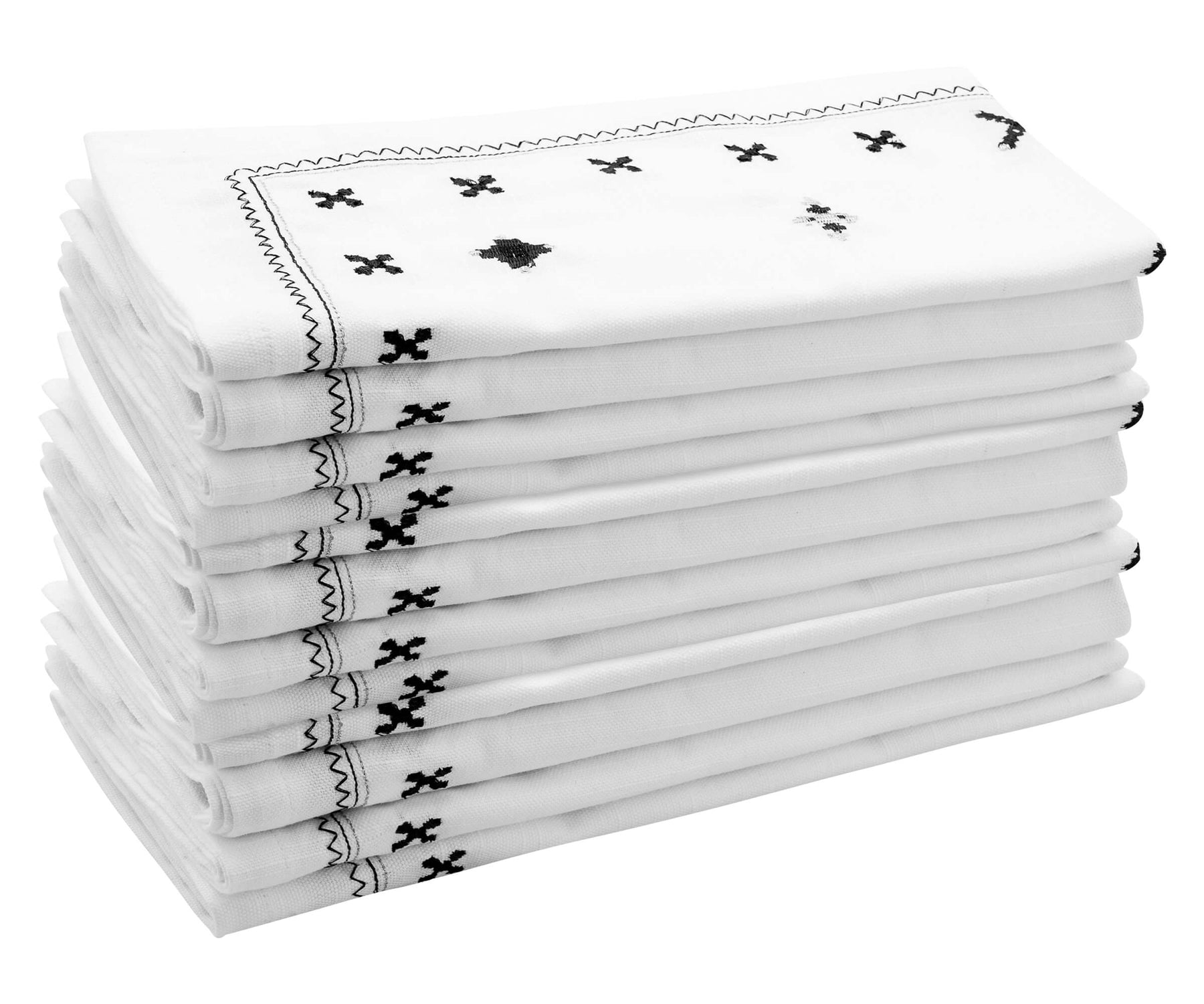 White napkins Durable white napkins resist tearing or ripping, even when subjected to heavy use.