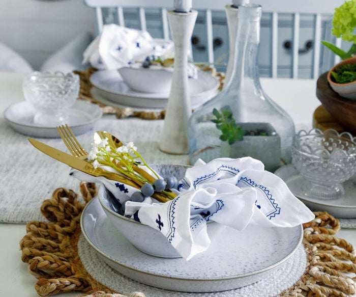 navy cloth napkins Perfect for formal dinners or casual gatherings.