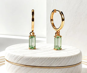 Green-Amethyst-Huggie-Earrings-for-women