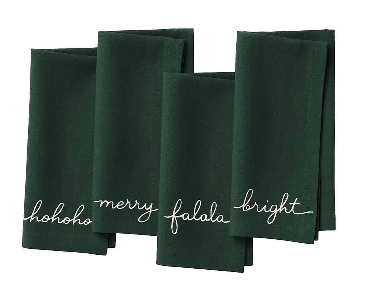 Sentiment Embroidered Napkins