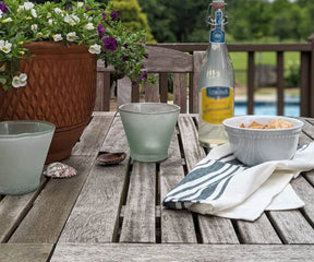 A set of stylish kitchen towel sets made from cotton.