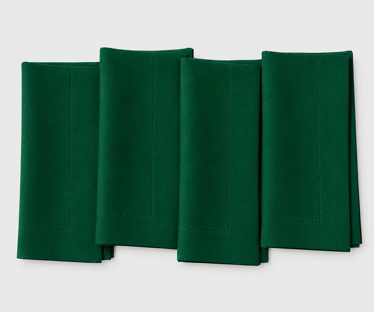 Green wedding napkins reusable linen cloth napkins for elegant table settings