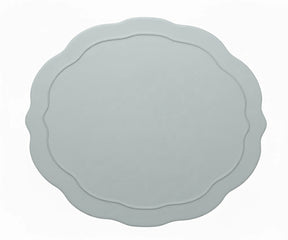 grey oval cotton placemat designed to add a modern, minimalist touch to your dining table. Crafted from 100% cotton.
