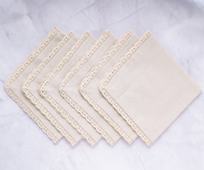 Natural napkins, earthy and eco-friendly, bring a touch of sustainability to your dining experience.