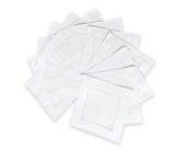 Add a fresh and charming touch to your table with our soft white cotton cocktail napkins.