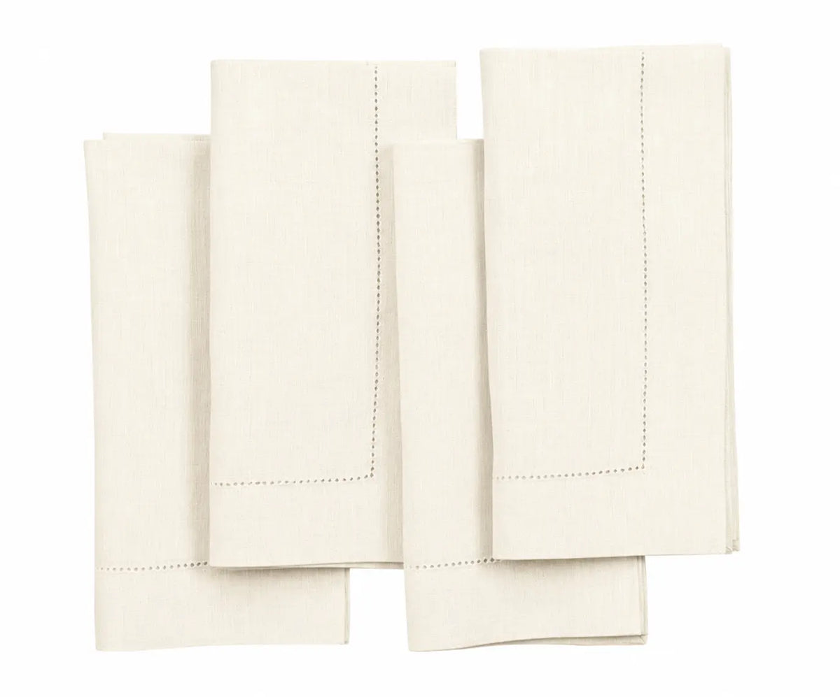 Ivory linen napkins farmhouse table cloth napkins