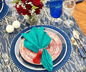 Teal Cotton Napkins - A Pop of Color for Every Occasion
