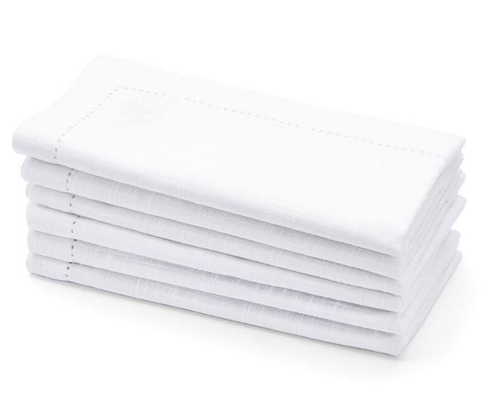 white cloth napkins, dinner napkins, white linen napkins, wedding napkins, white napkins, linen napkins, cotton napkins bulk, hemstitch linen napkins