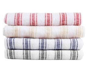 Linen Cloth Napkins - Homestead Striped Napkins