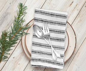 Classic linen napkins perfect for wedding receptions and events.