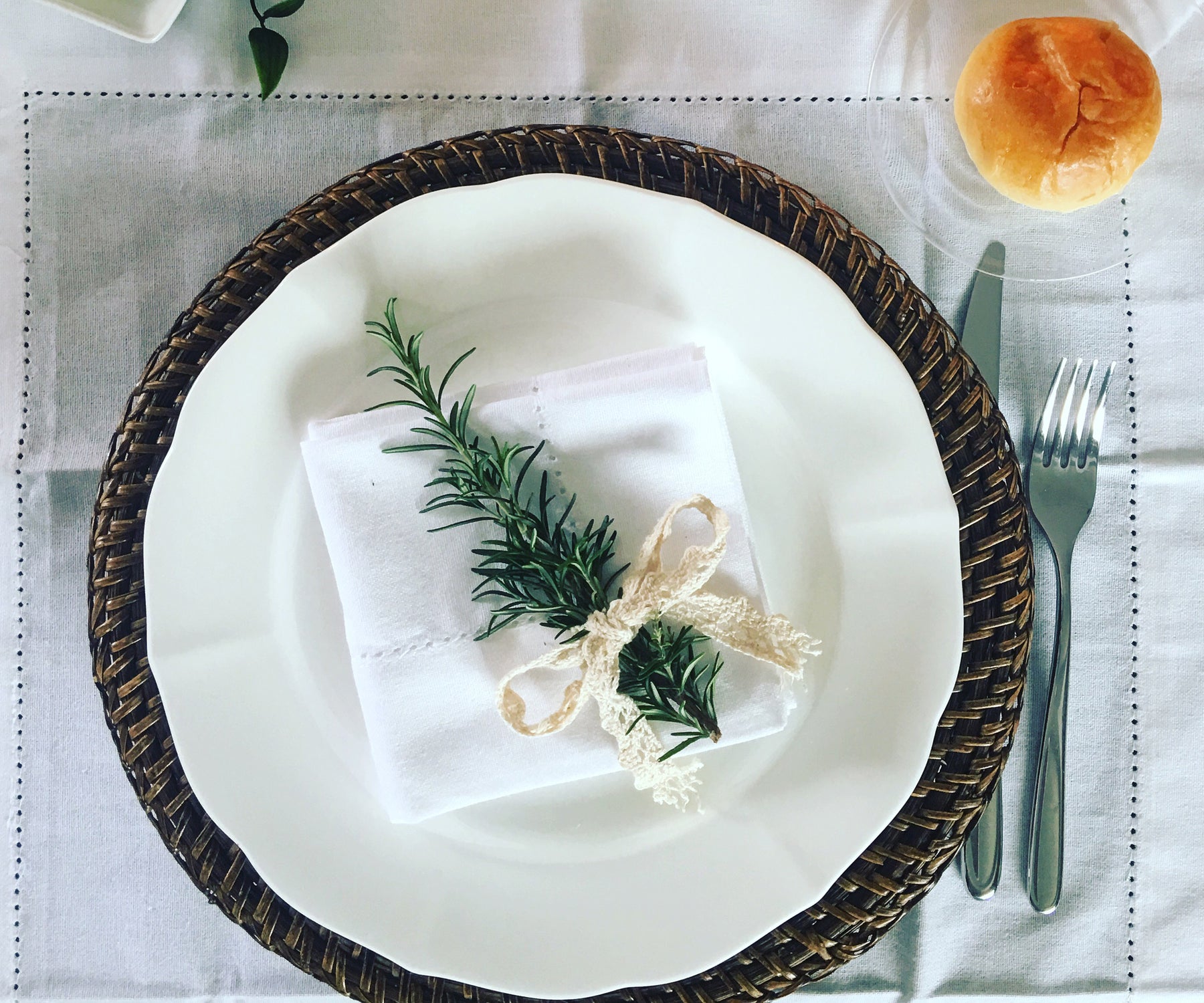 Elevate your dining occasions and add a touch of refined luxury with our white hemstitch napkins, where every detail exudes elegance and grace.