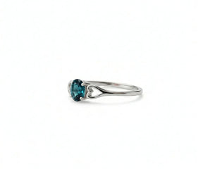 dainty indicolite ring for everyday wear
