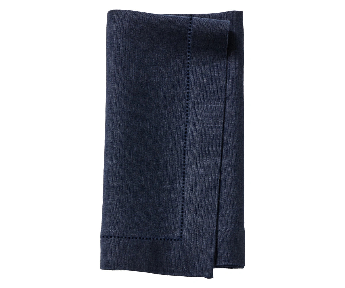 Elegant indigo cloth napkin – reusable, eco-friendly linen napkin for everyday dining