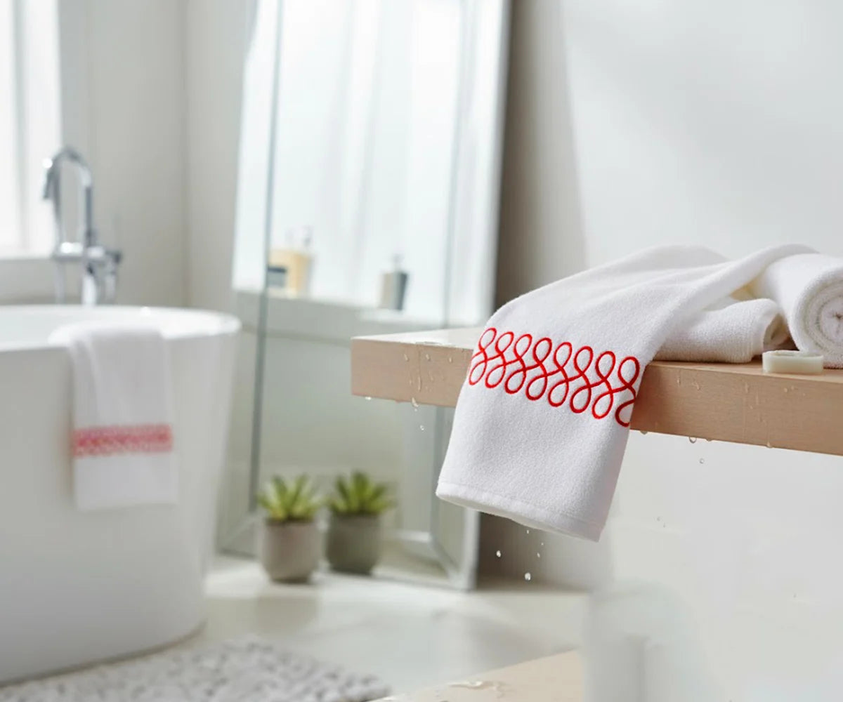 Toallas de baño bordadas