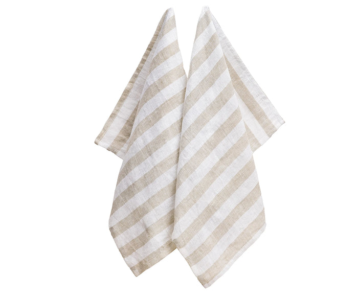 Soft and absorbent beige hand towel for kitchen use