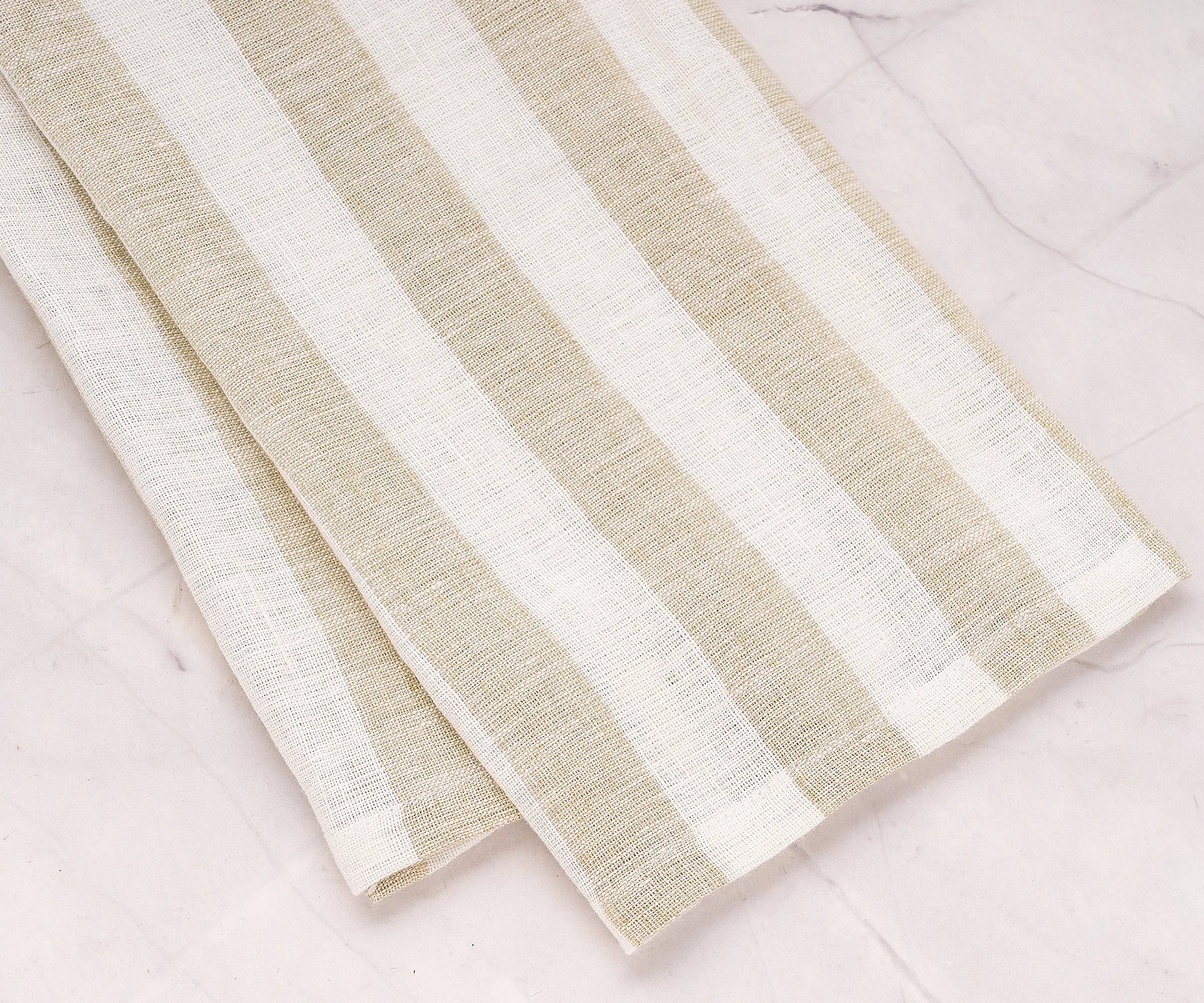 Elegant beige linen towels for everyday kitchen tasks