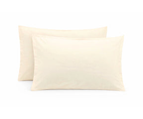 ivory cotton pillowcase with soft breathable cotton finish