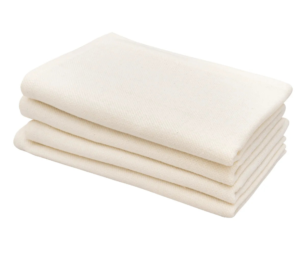 Reusable ivory dinner napkins perfect for family dining and events