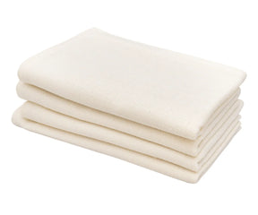 Reusable ivory dinner napkins perfect for family dining and events