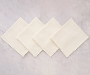 Classic cotton table napkins available in multiple sizes and sets