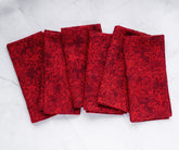 damask napkins, wedding napkins, red linen napkins, cotton dinner napkins, cloth damask napkins