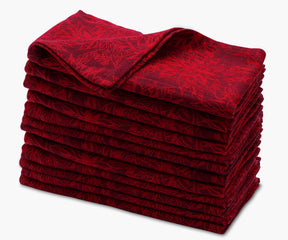 Cloth napkins red instantly add a pop of color to your table setting.