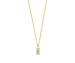 Adjustable gold moonstone necklace for women
