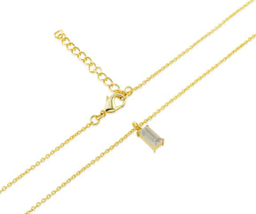 14K gold-plated moonstone necklace – June birthstone jewelry